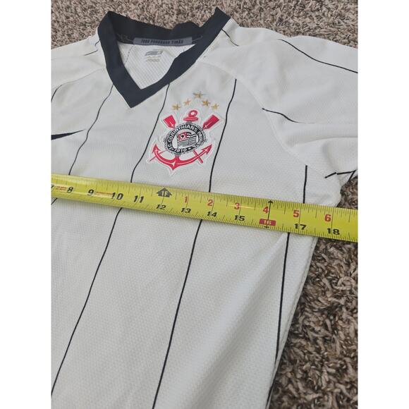 Nike Corinthians Ronaldo #9 Jersey 2008-09 Vintage Y2K White Men’s S Rare Brazil - Picture 8 of 10